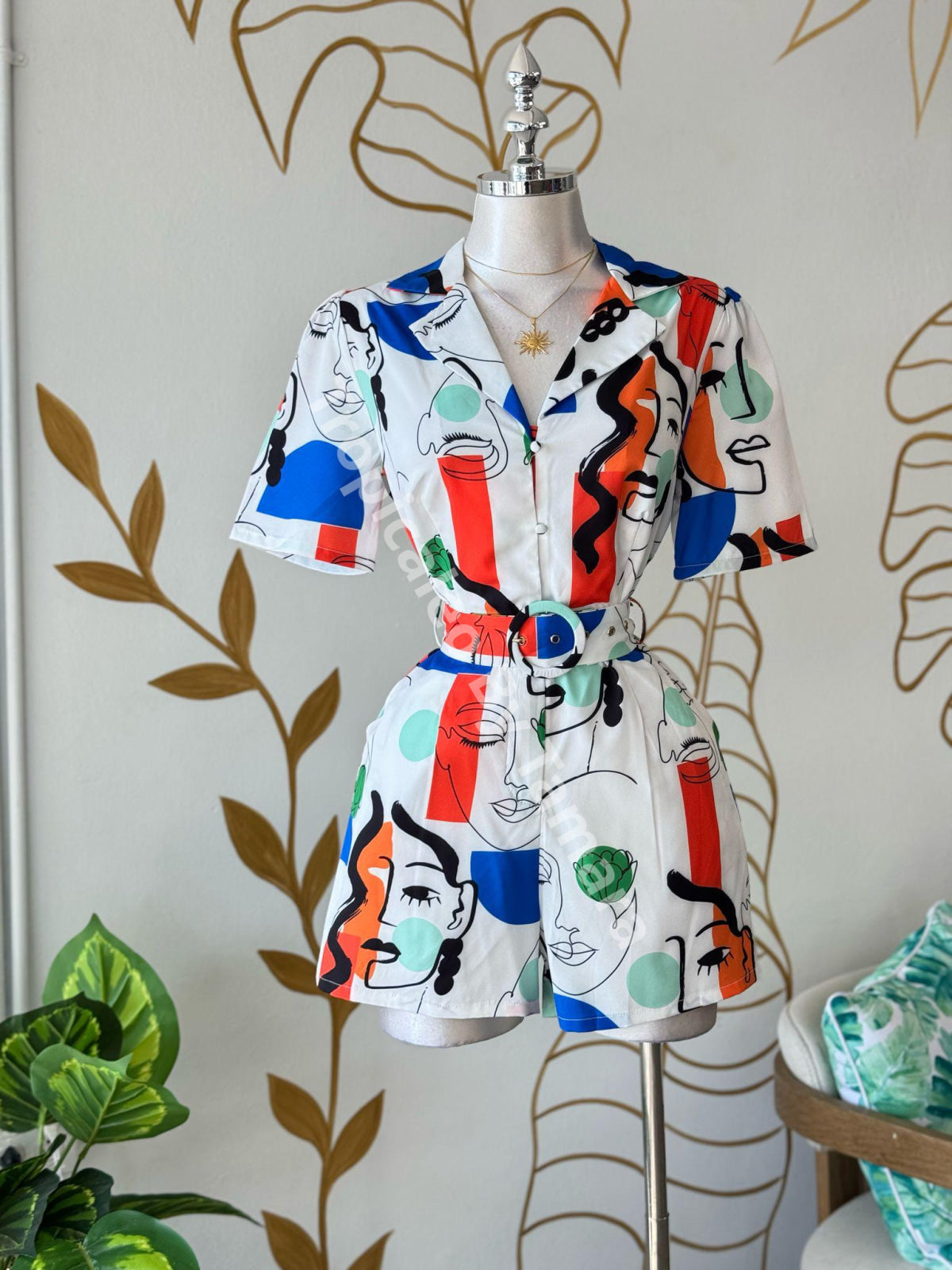 Artsy Faces Romper
