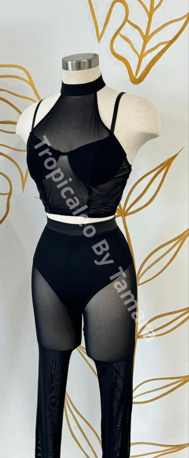 Midnight Mesh Two-Piece Set