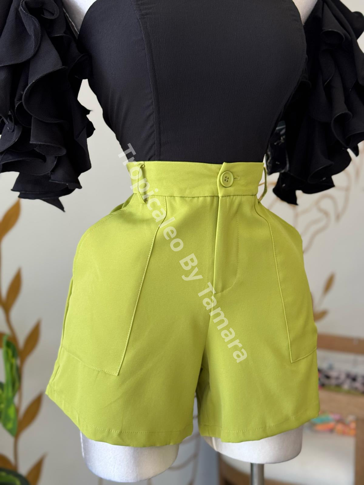 Lime Pursuit Shorts