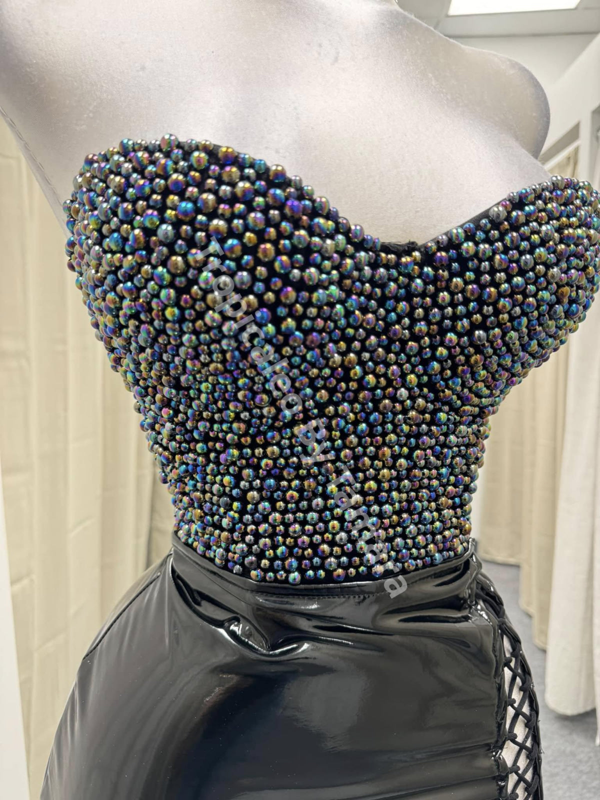 Latex Charol Mini Skirt