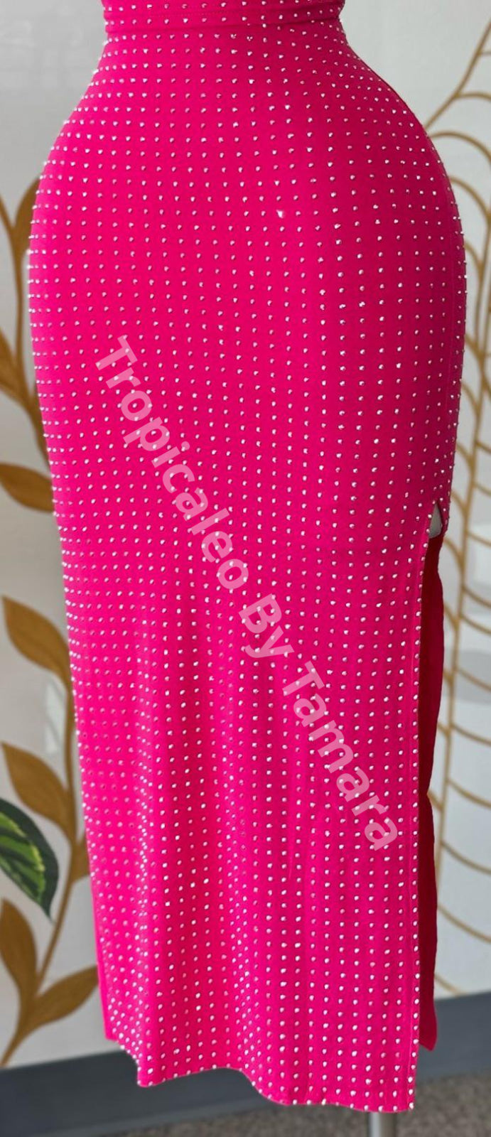 Pink Glam Skirt (falda midi)