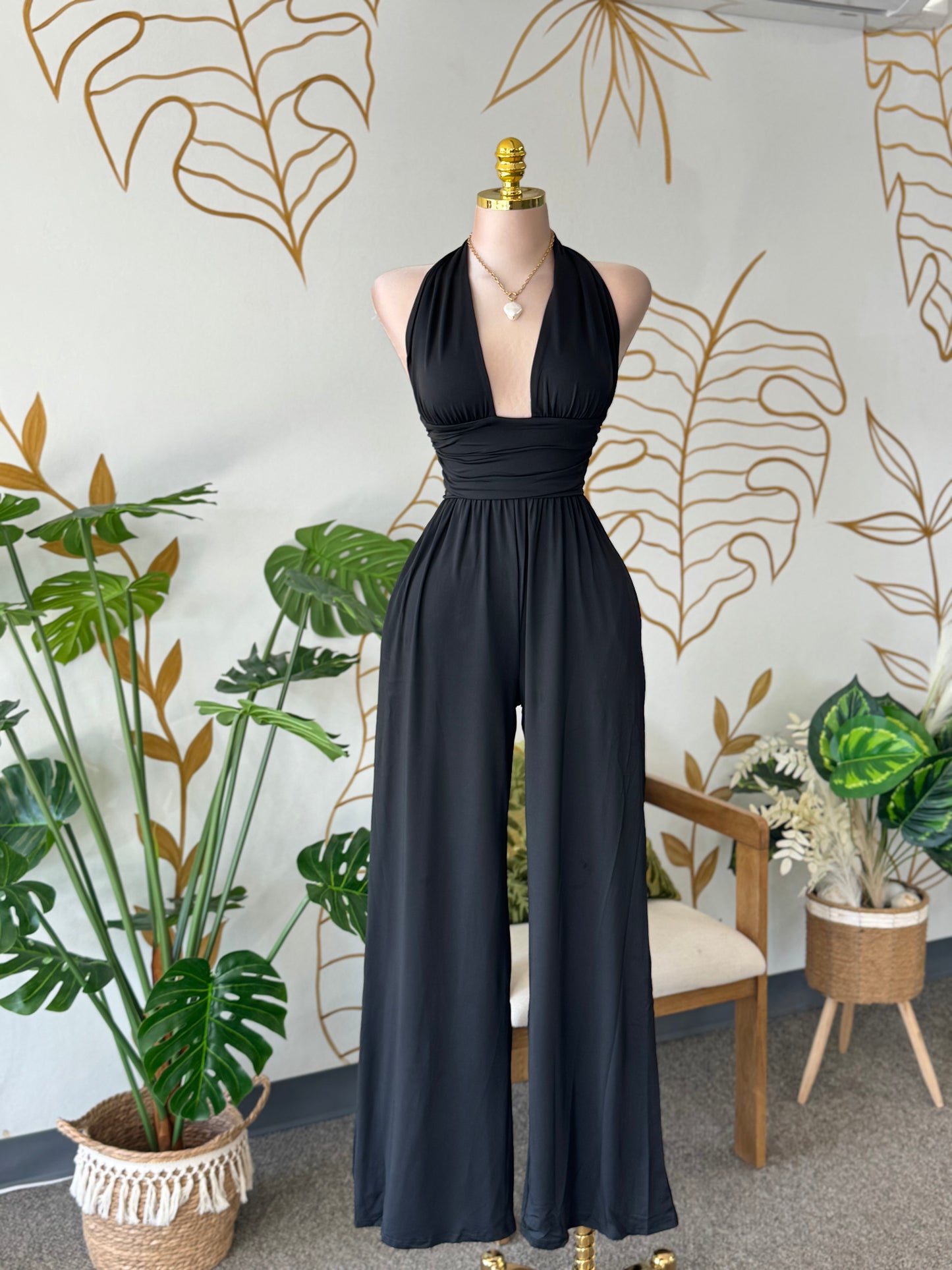 NightGlow Halter Jumpsuit