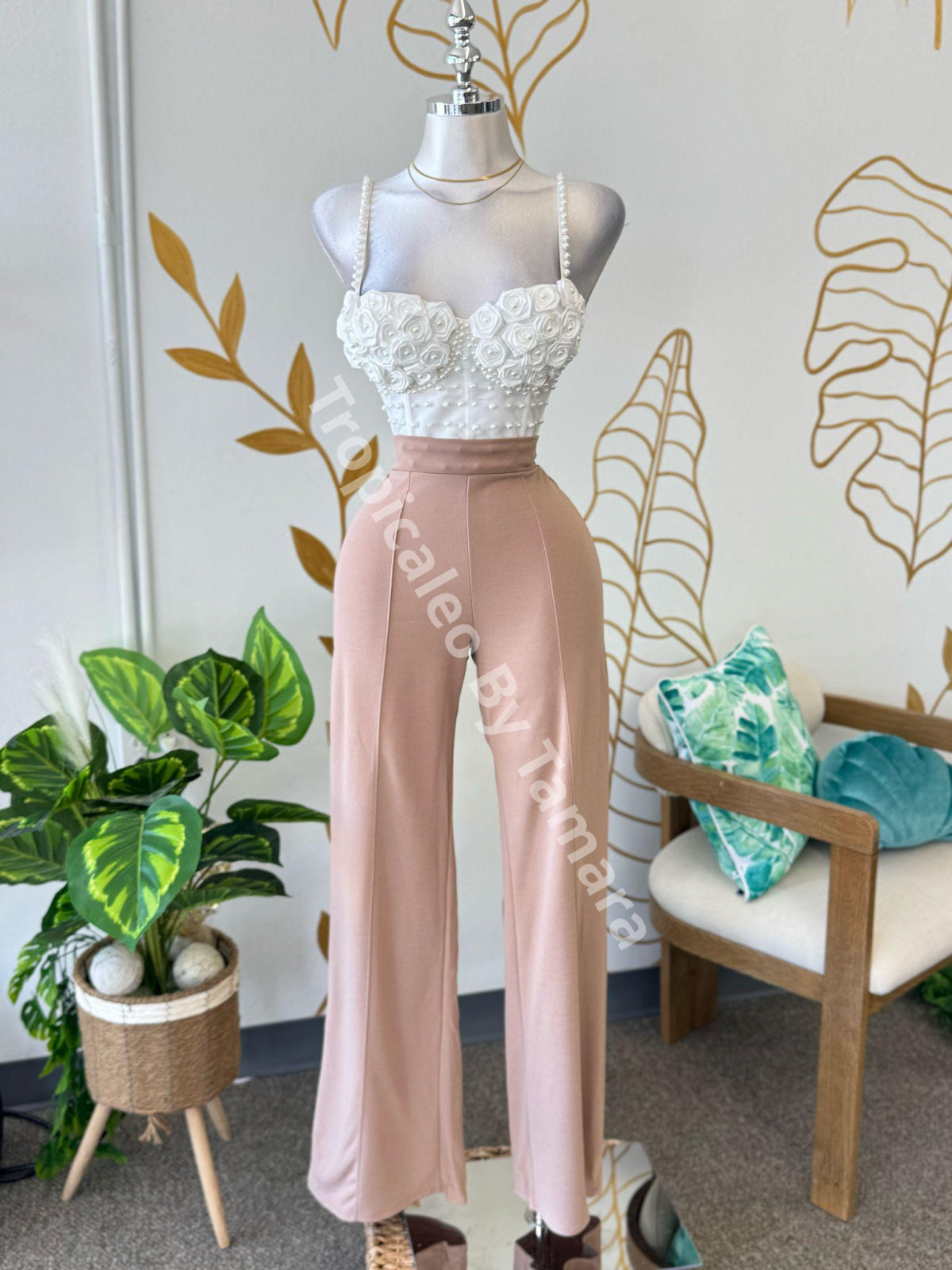Blush Cream Smooth Pant