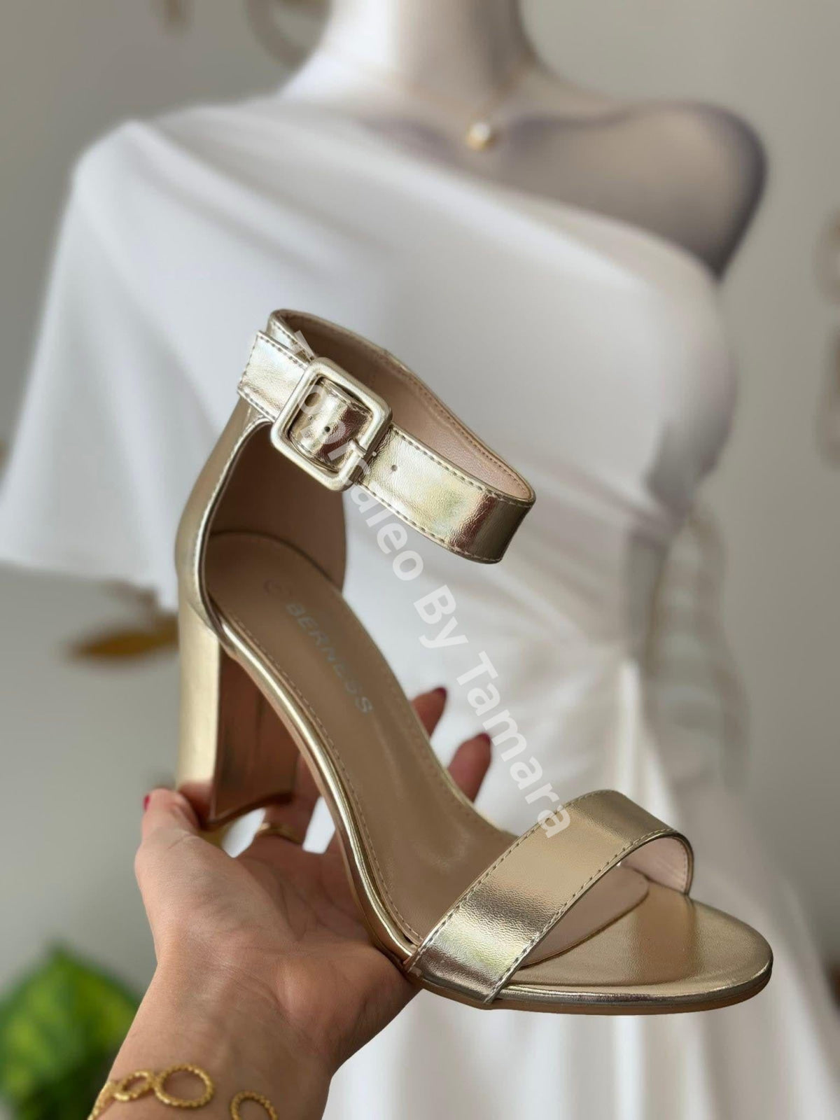GoldenStride Heels