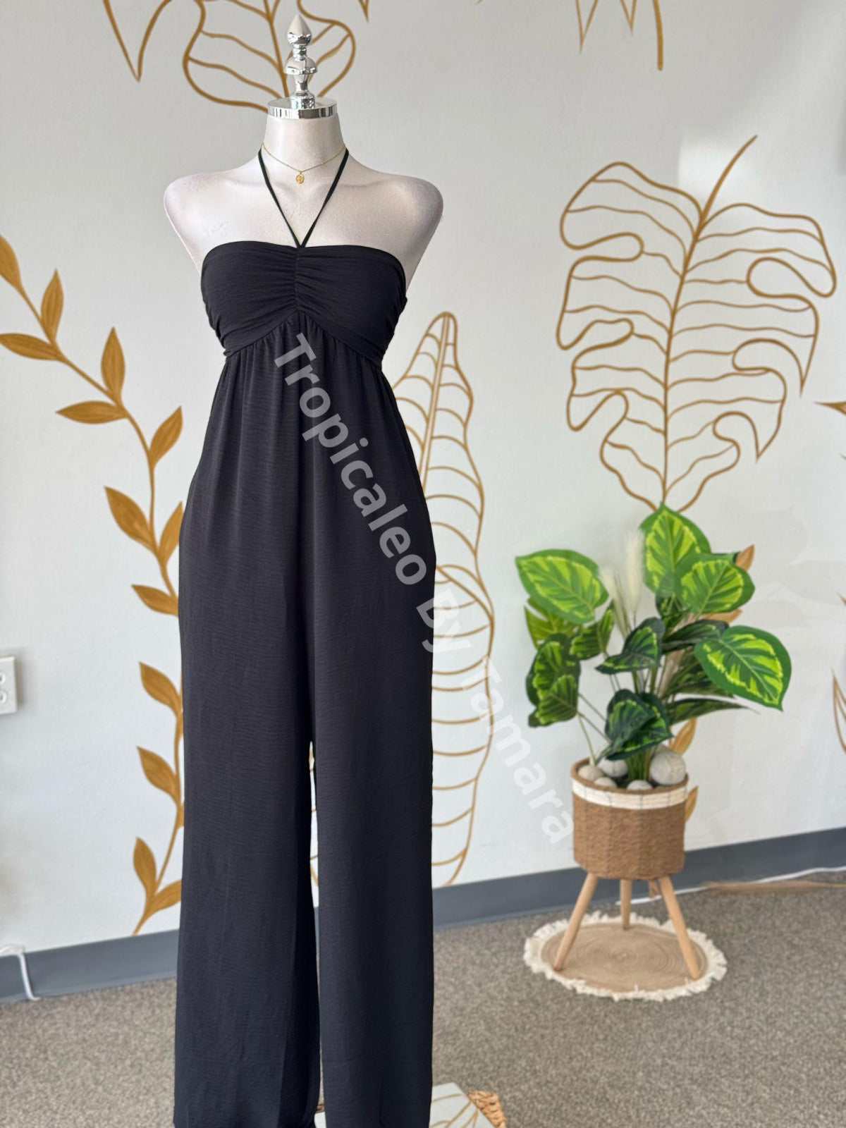 Black Halter Jumpsuit