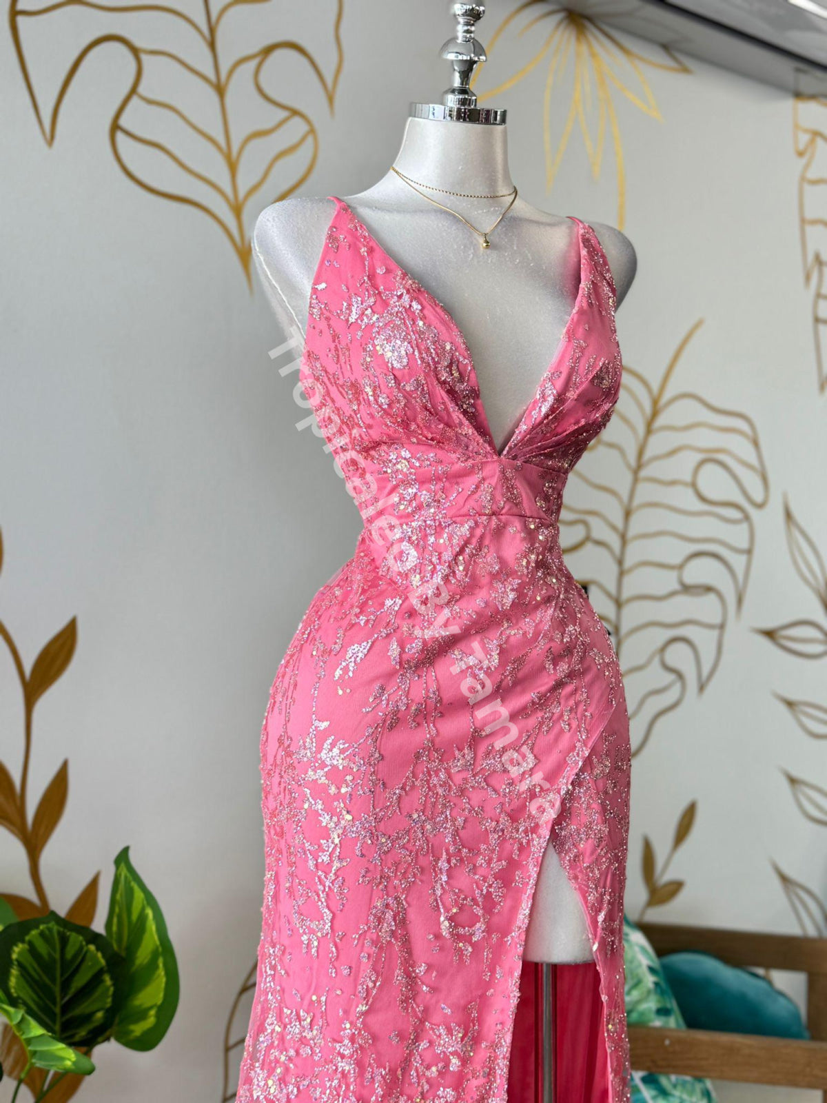 Rosé Dream Sequin Dress