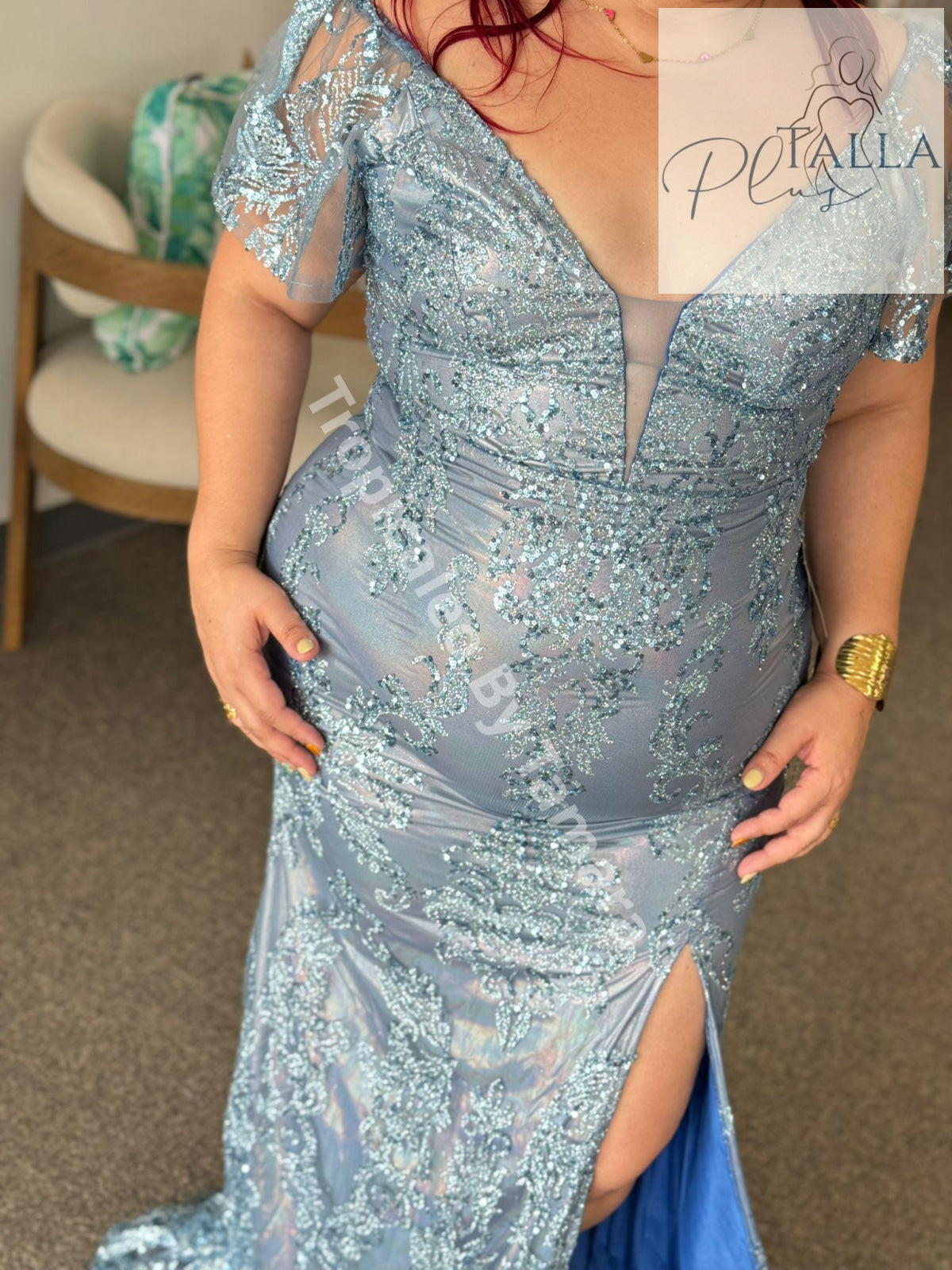 Sequin Mermaid Gown - PLUS