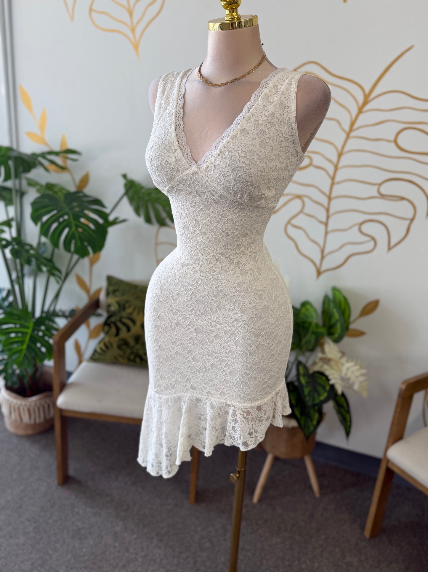 Angel Touch Lace Ivory Dress