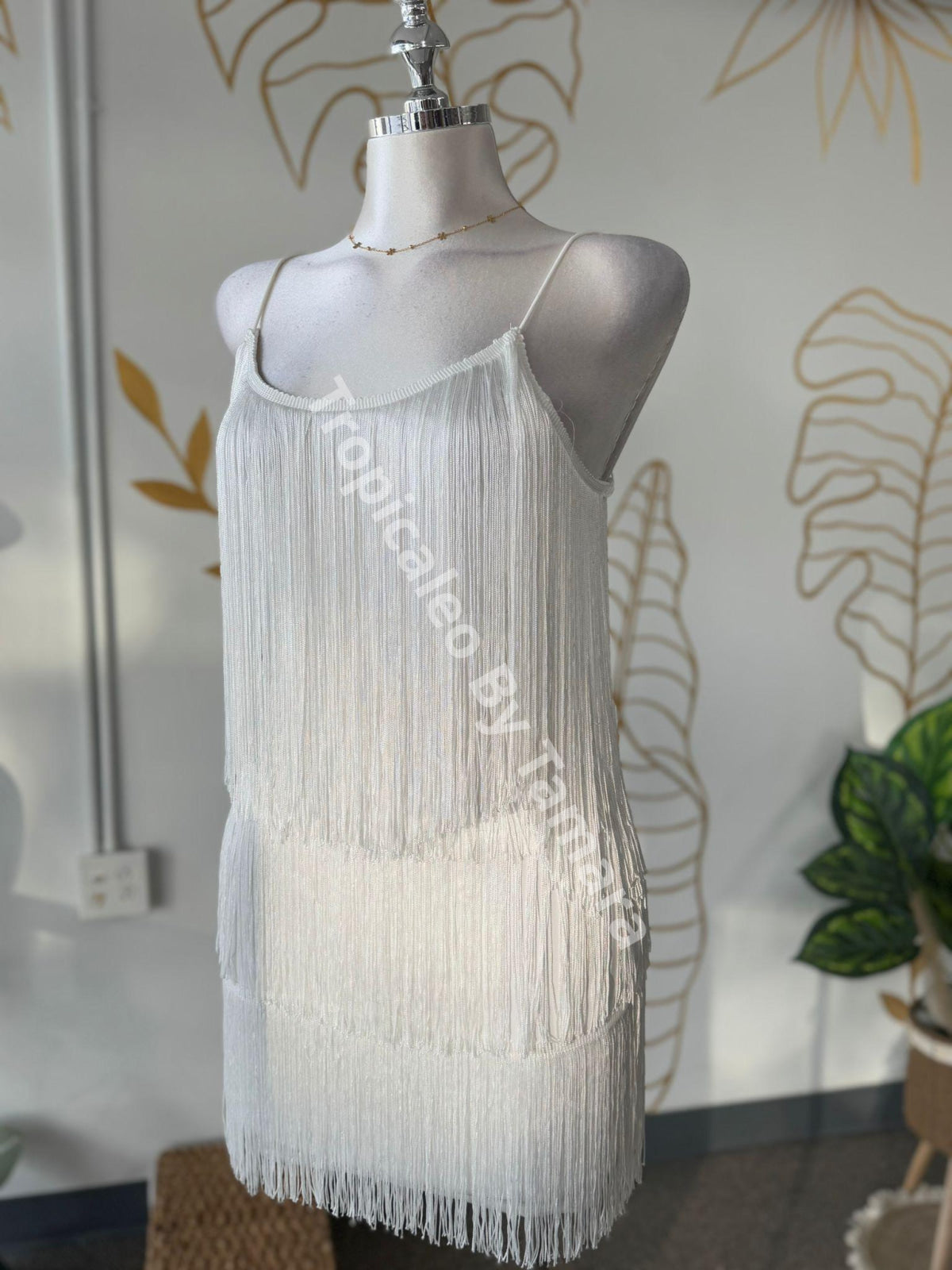 Shimmy White Glam Dress