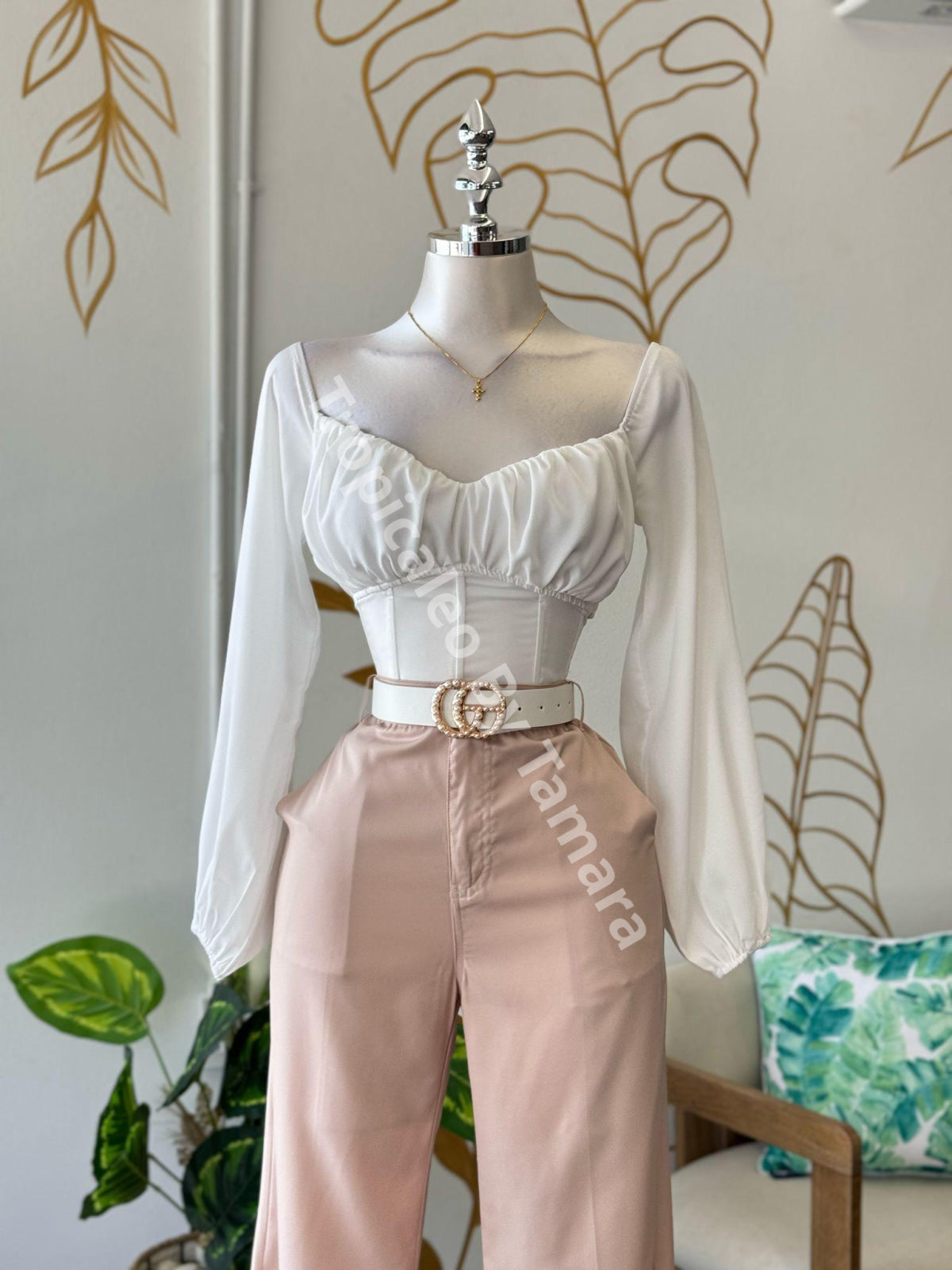 Blush Wide Leg Pants