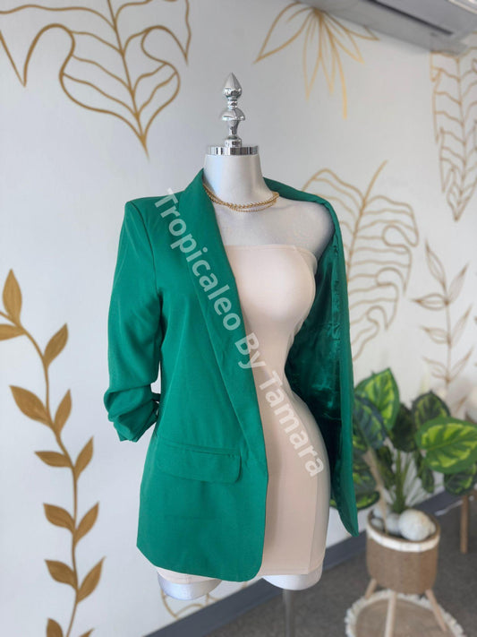 Emerald Green Tailored Blazer