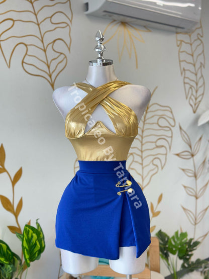 GlamPinned Skort