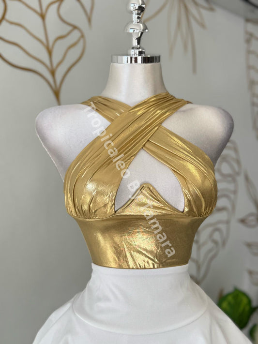 Gold Wrap Bodysuit