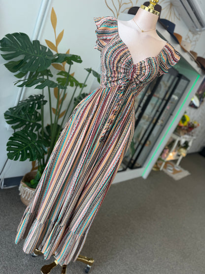 Boho Sunset Maxi Dress 🤎✨
