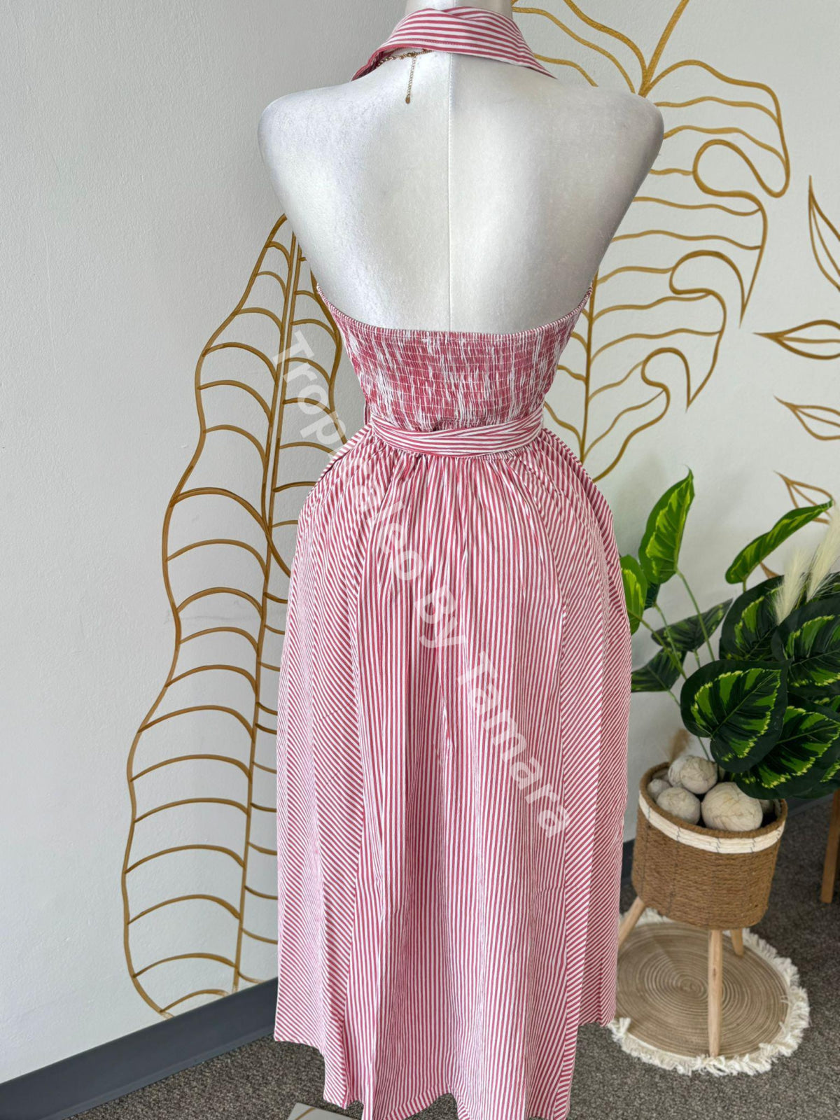 Candy Stripes Halter Dress