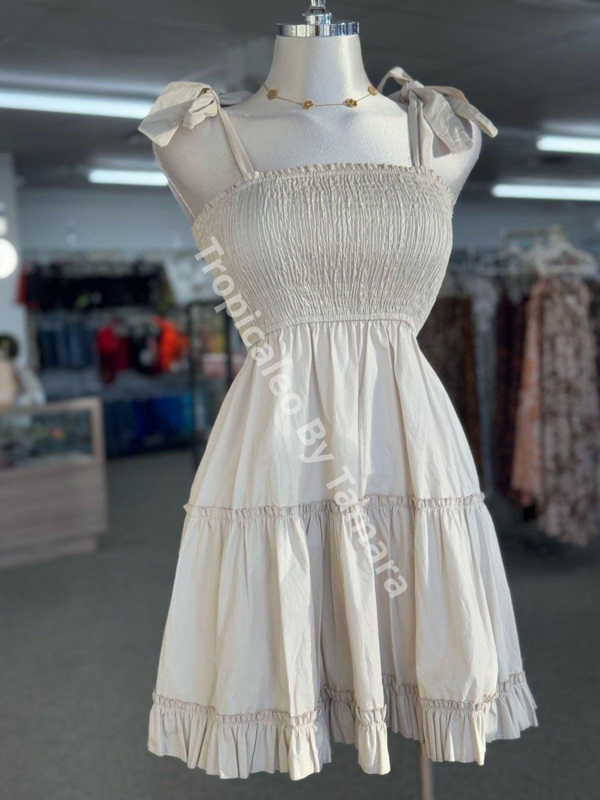 SummerGlow Ivory Dress