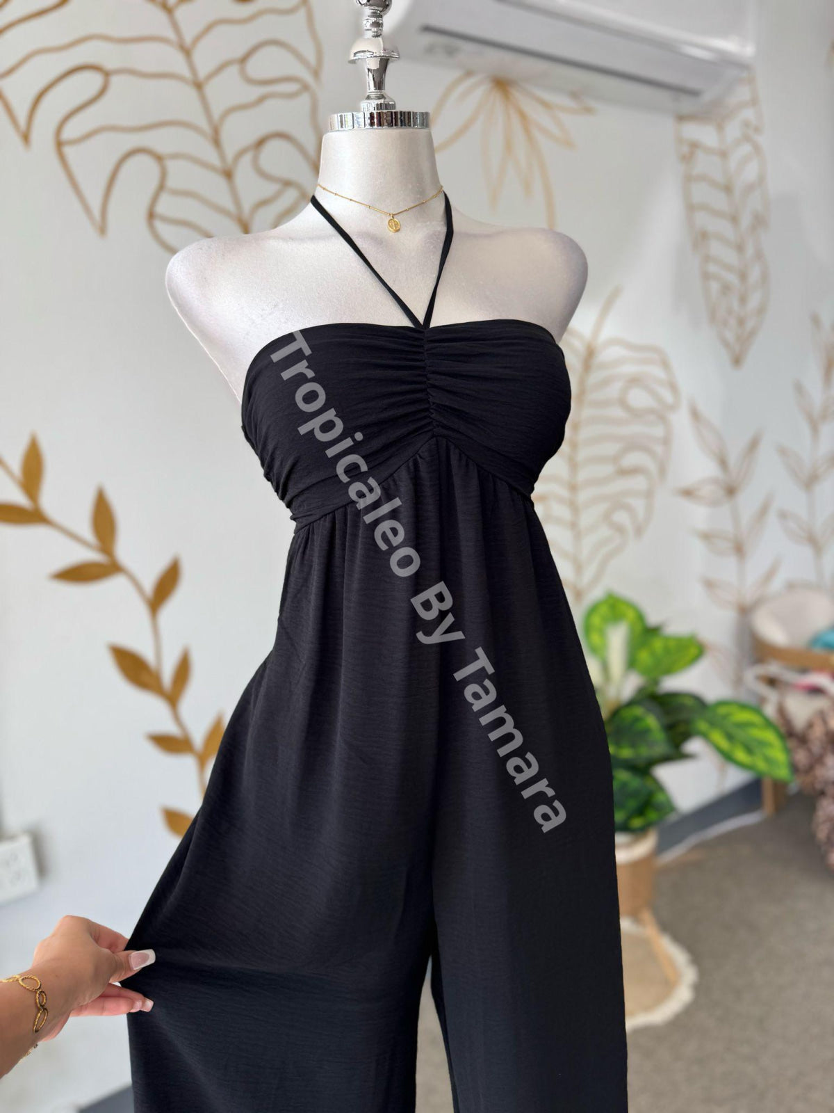 Black Halter Jumpsuit