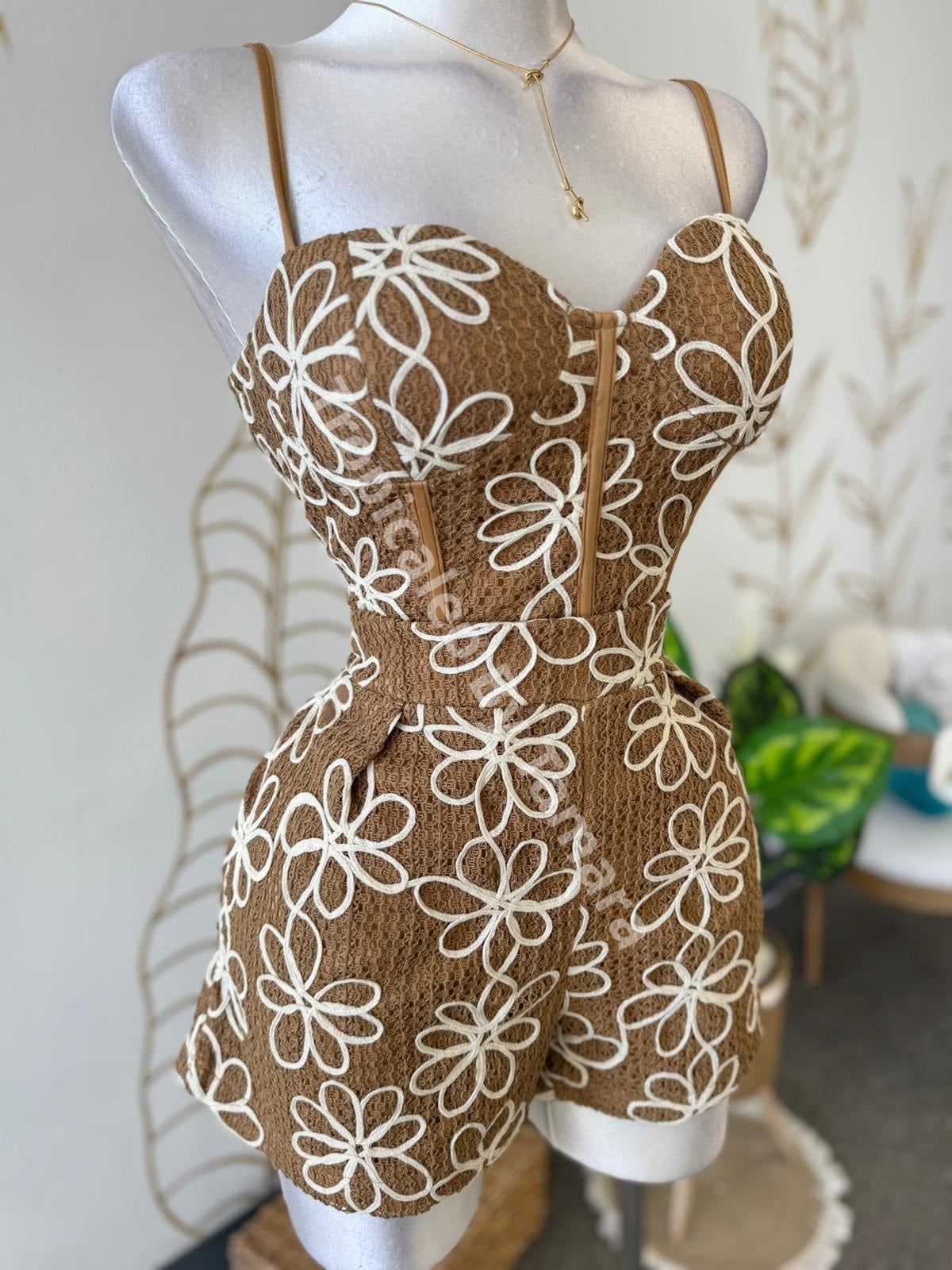 Daisy Blossom Corset Crop Top