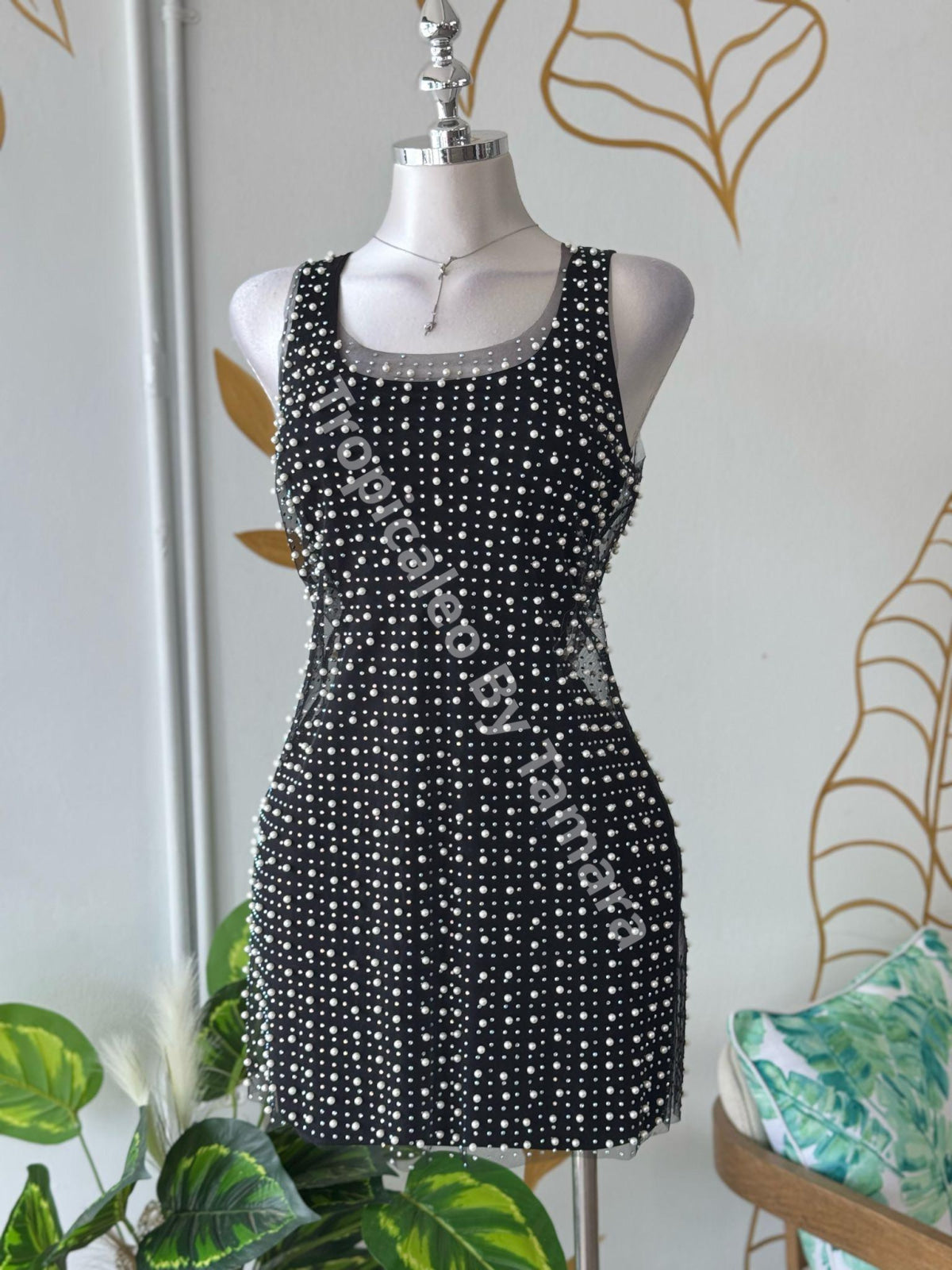Pearldust Mesh Dress Cover-up