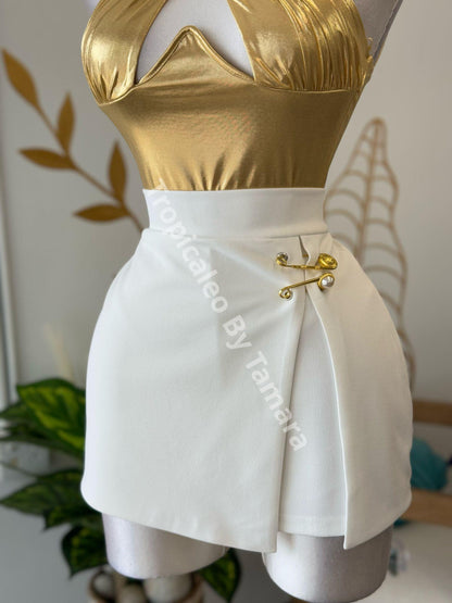 GlamPinned Skort
