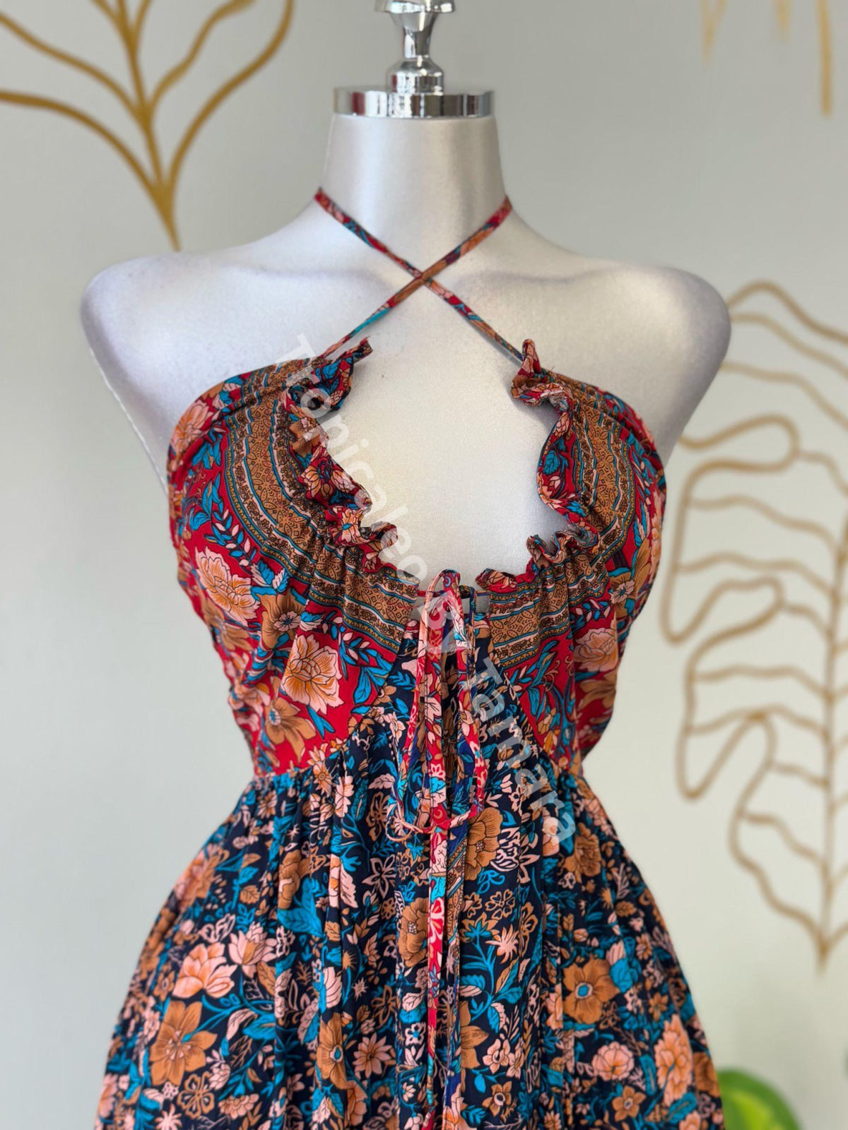 Floral Tropical Maxi Dress