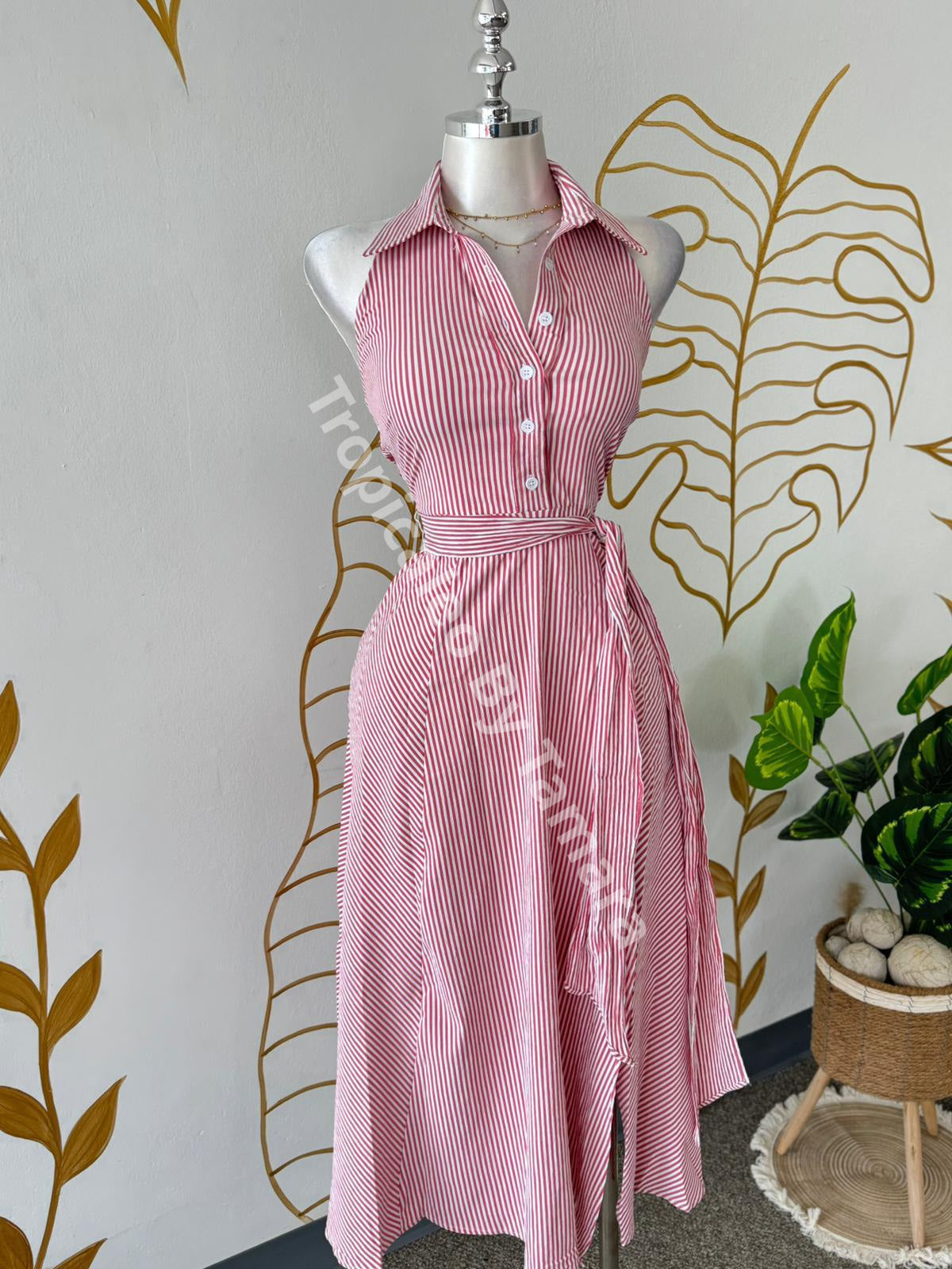 Candy Stripes Halter Dress