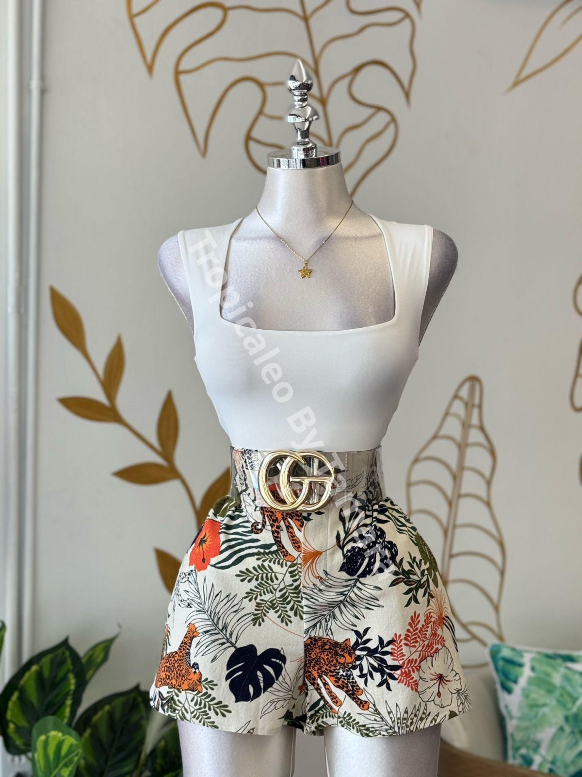 Twisted One-Sleeve Top