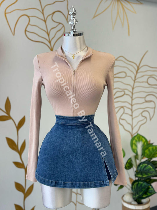 Zipped Romance Bodysuit