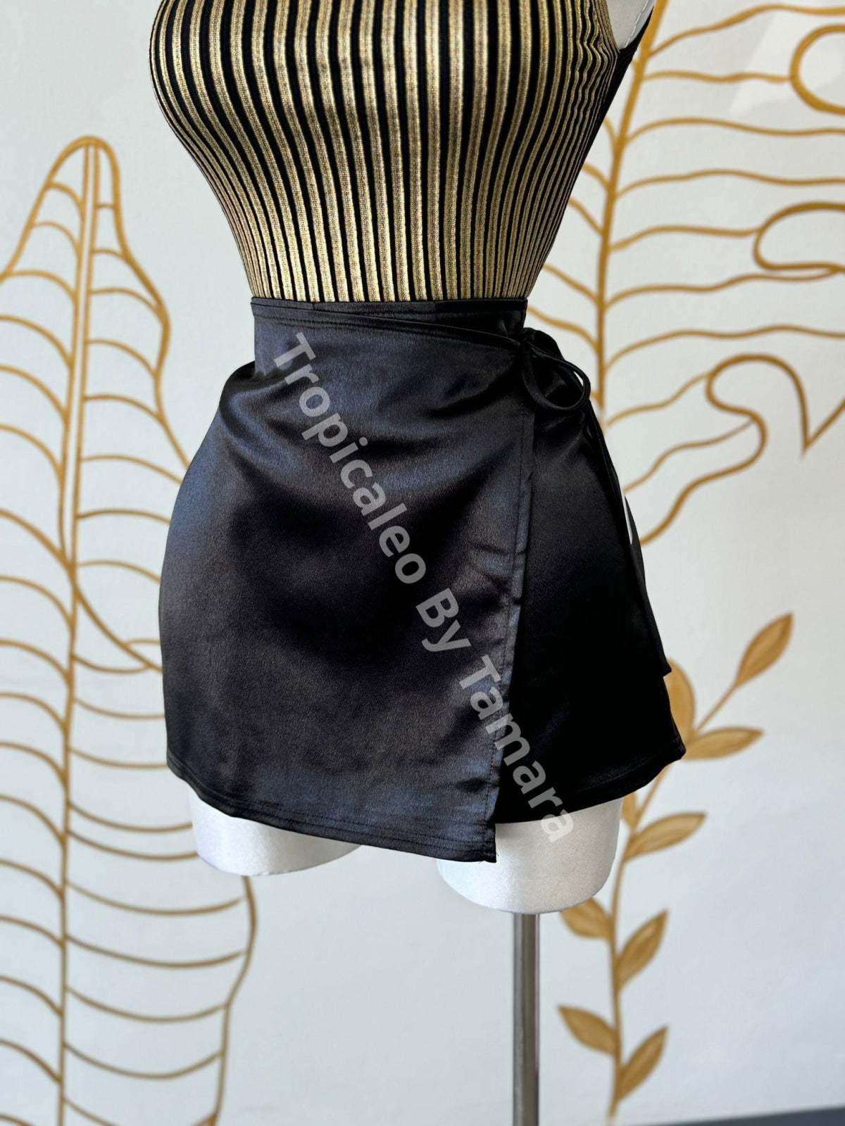 Golden Pleated Blouse