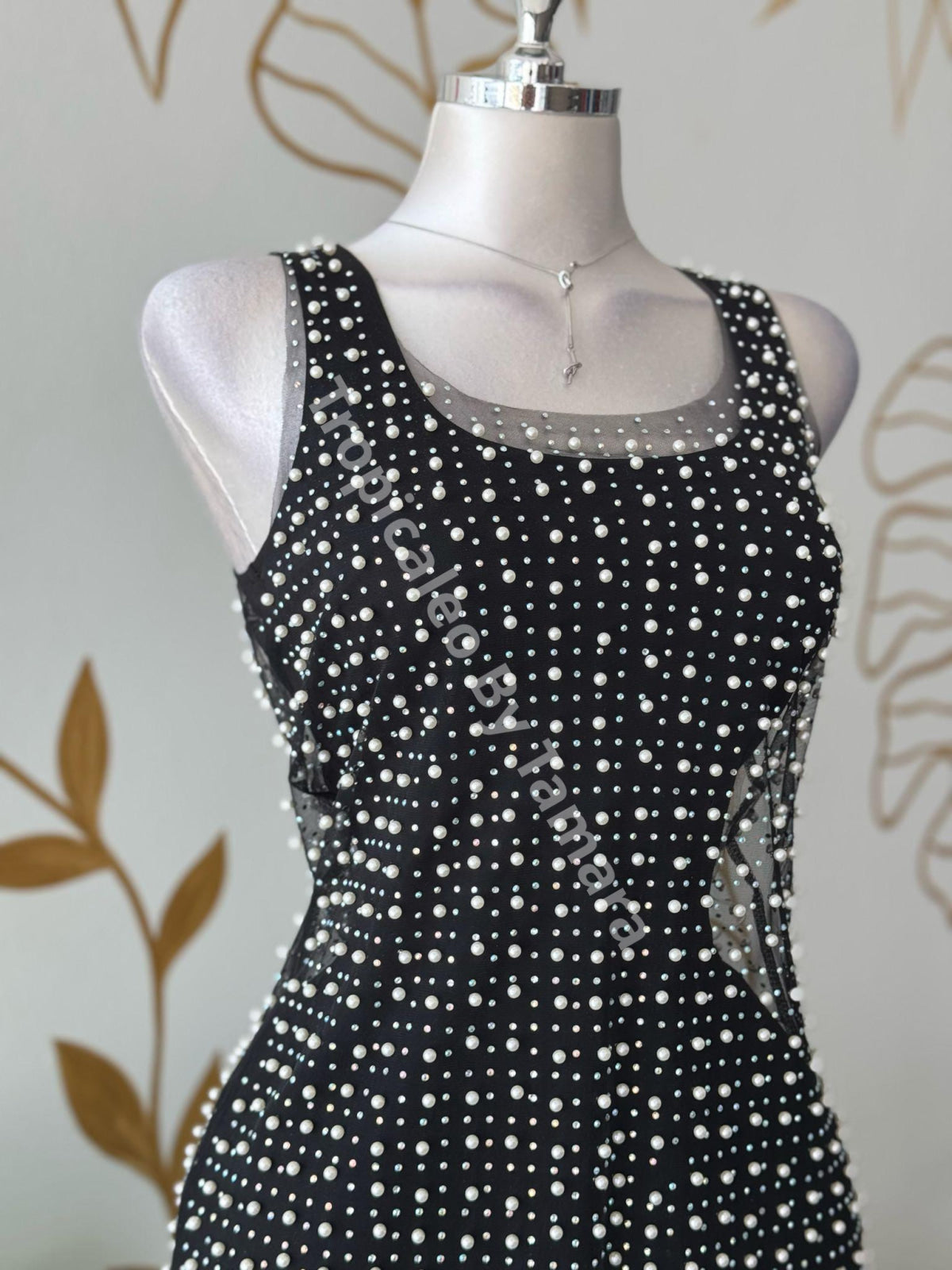Pearldust Mesh Dress Cover-up