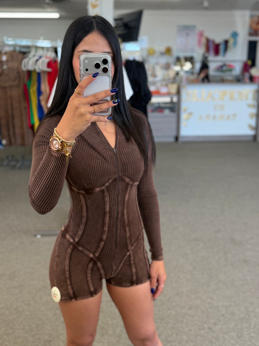 Dark Chocolate Romper 🍫🤎