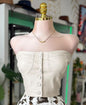 VIBRANT Ivory Leather Corset Top