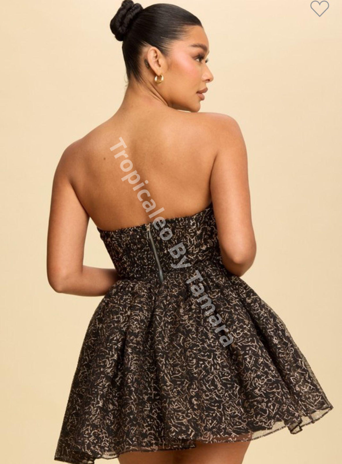 Golden Black Sparkle Dress