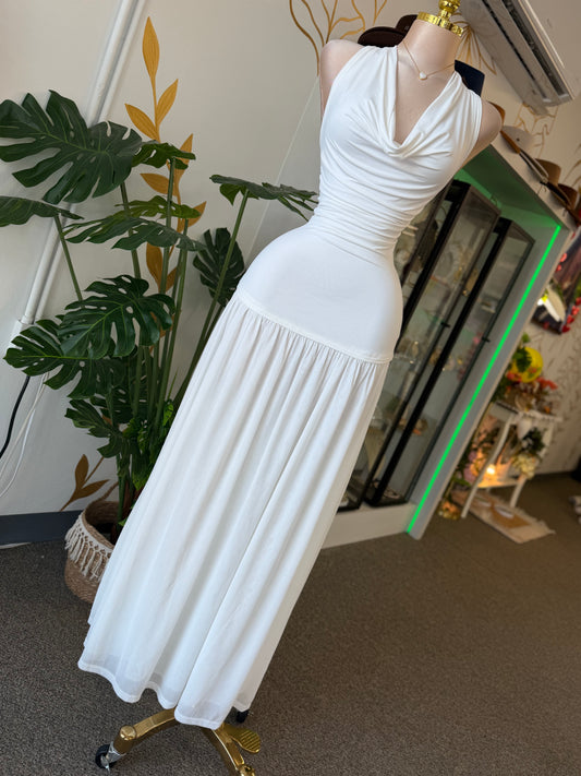 White Halter Elegance