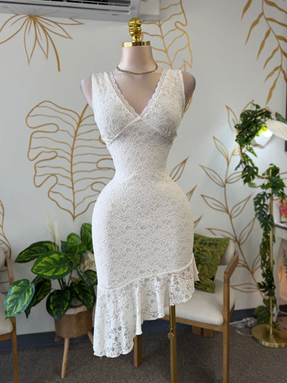 Angel Touch Lace Ivory Dress
