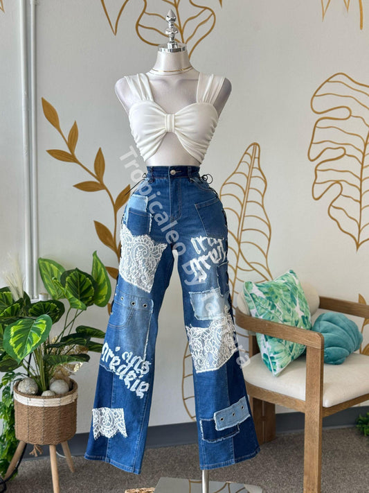 PatchLace Denim