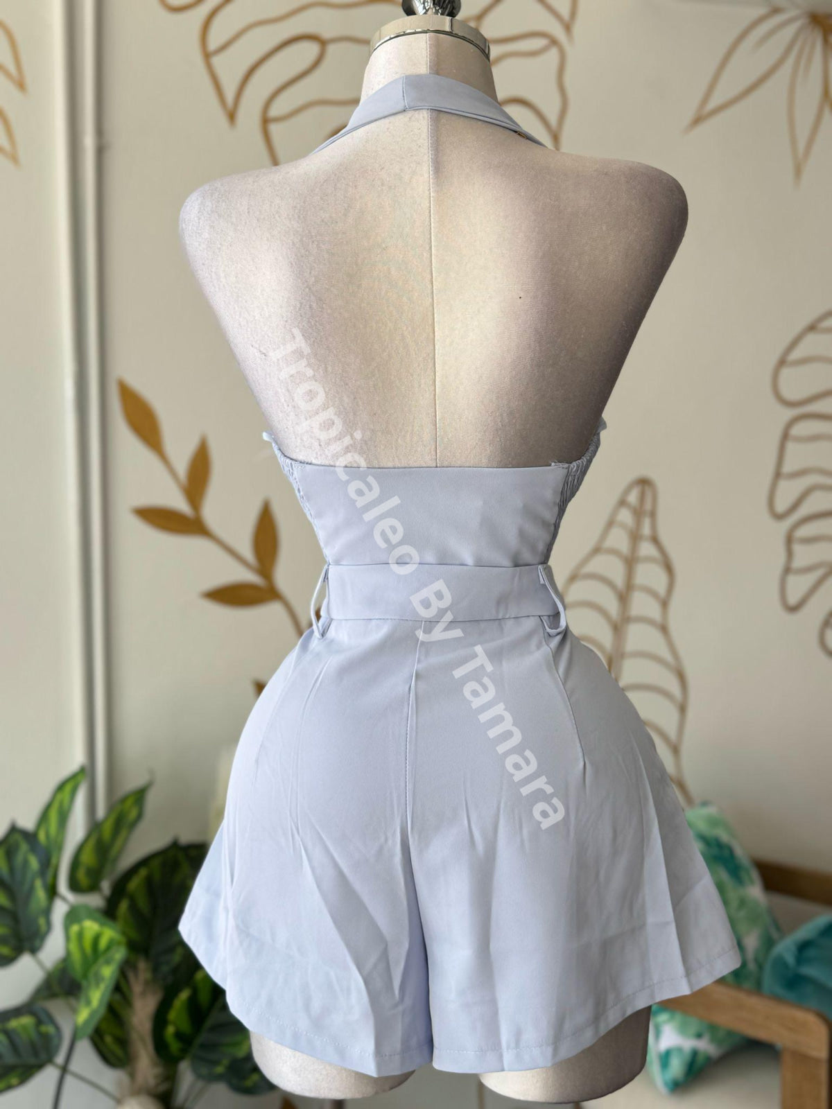 Halter Vest and Shorts Set