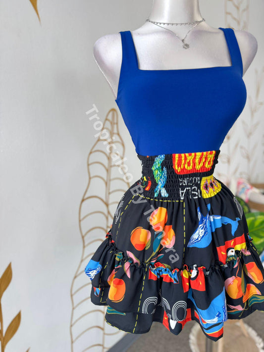 Island Details Black Skirt (Falda)