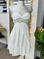 Sweet Twist Dress (2 Colores Disponibles) Large / Blanco