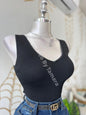 Glam Sparkly Tank Bodysuit Medium