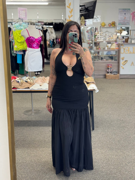 Golden Ring Maxi Dress