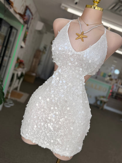 Snow Flakes Mini Dress ❄️🤍