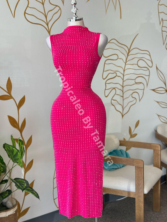 Pink Glam Skirt (falda midi)