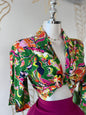 Tropical Twist Crop Top Small