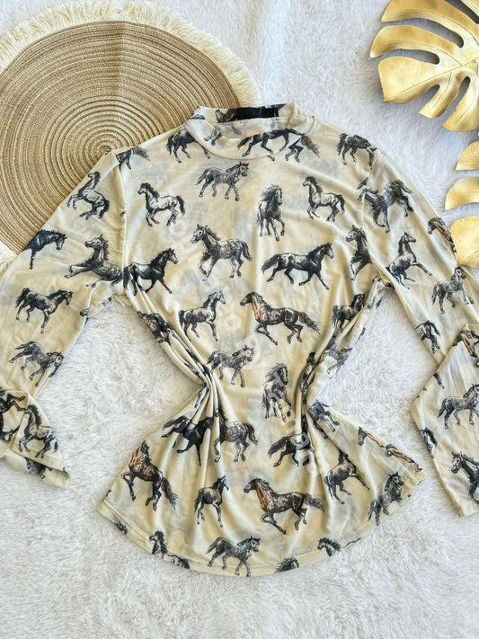 Equestrian Joy Blouse