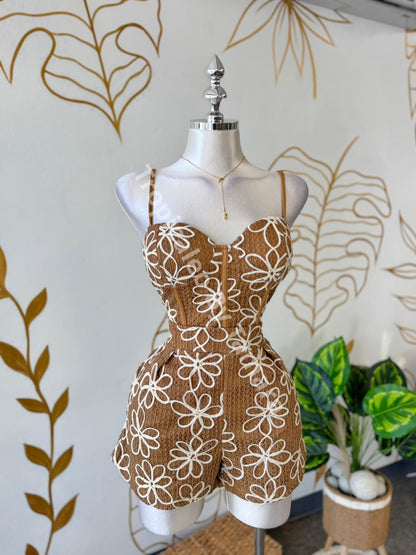 Daisy Blossom Corset Crop Top