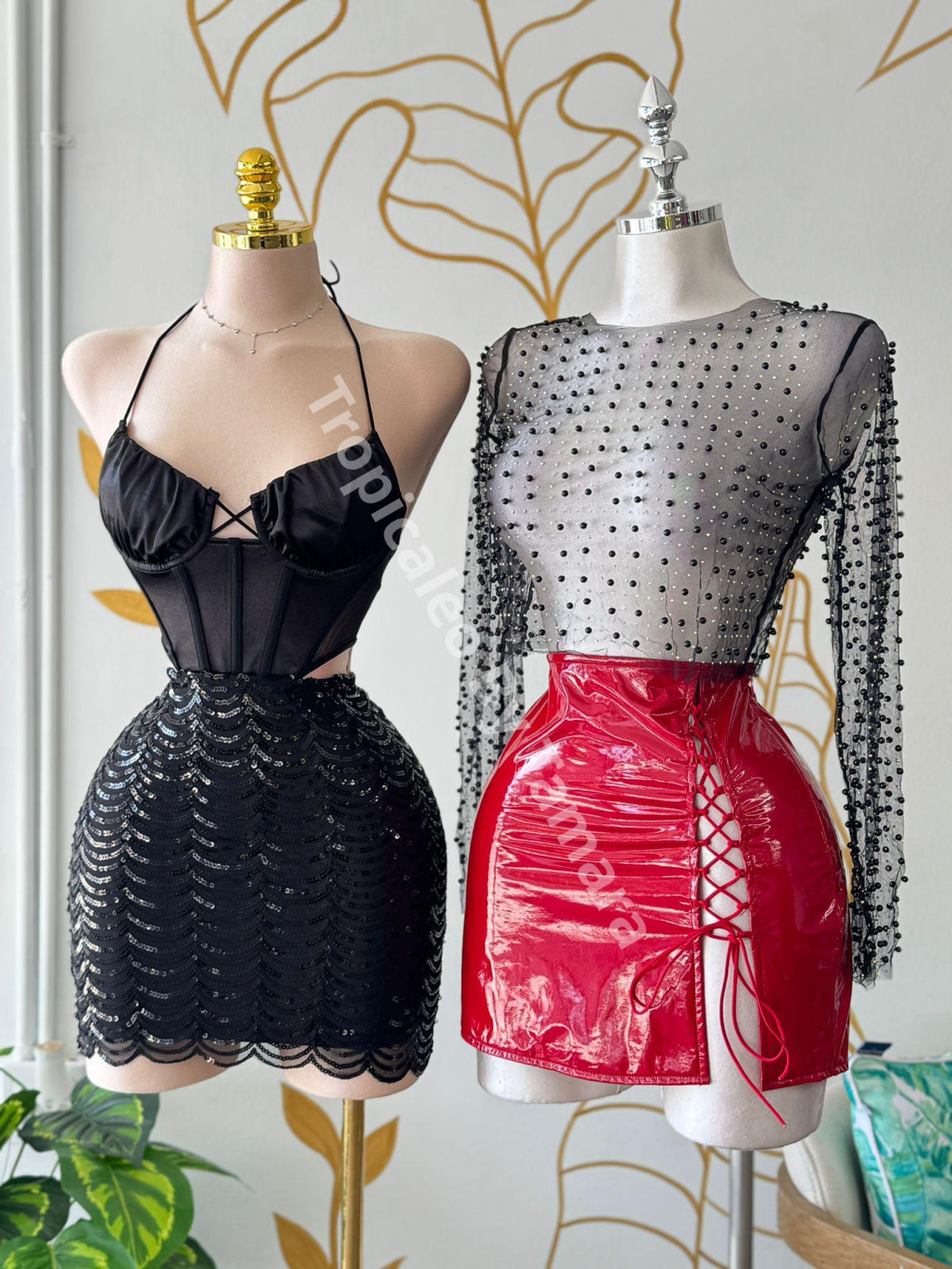 Ruby Lace-Up Mini Skirt