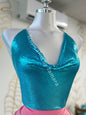 Glittering Top (2 Variedades De Color) One Size / Azul