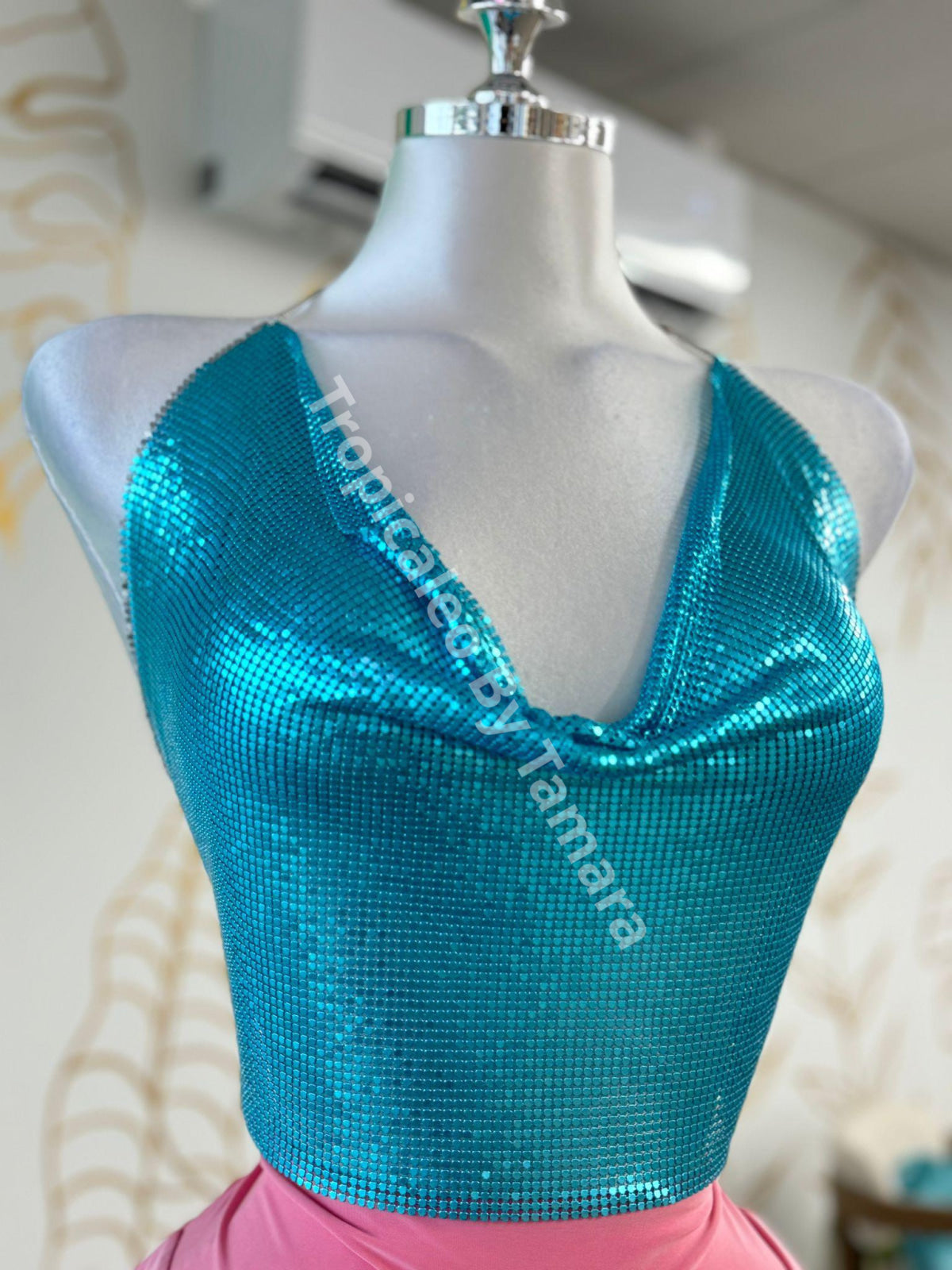 Glittering Top (2 Variedades De Color) One Size / Azul