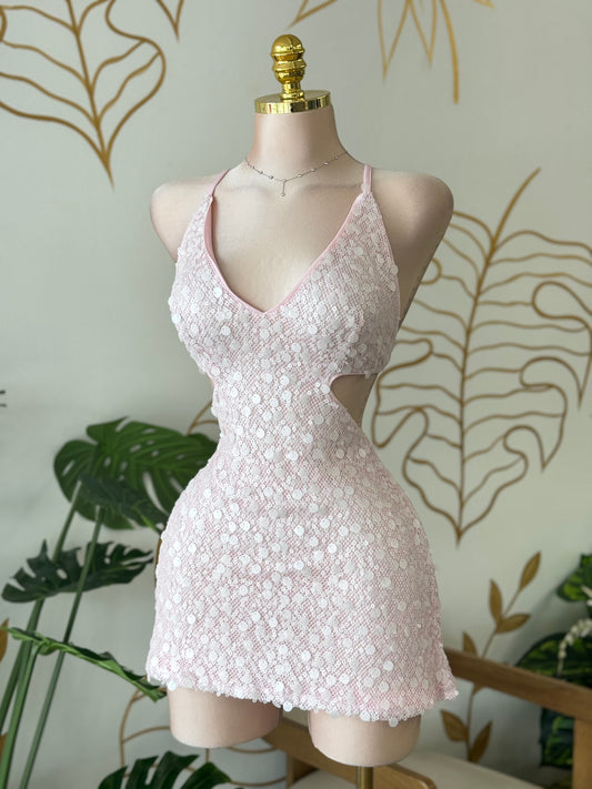 Pink Delight Cutout Dress